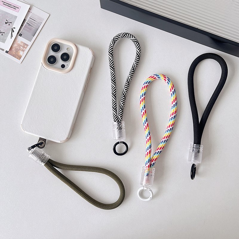 Versatile Outdoor Sports Mobile Phone Strap High-Appearance Short Rope Durable Wrist Band Strong Ins Camera Mobile Phone