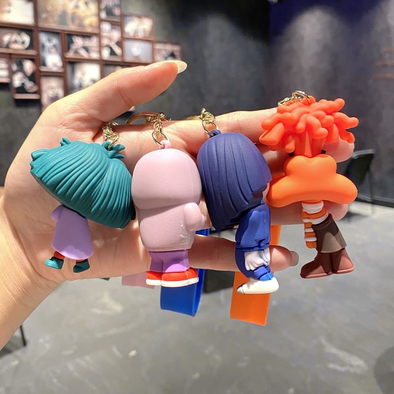 Lilangda Inside Out Keychain Anime Cartoon Character Keychain Bag Charms Cute Keychain Creative Doll Small Toy Gift For Friends