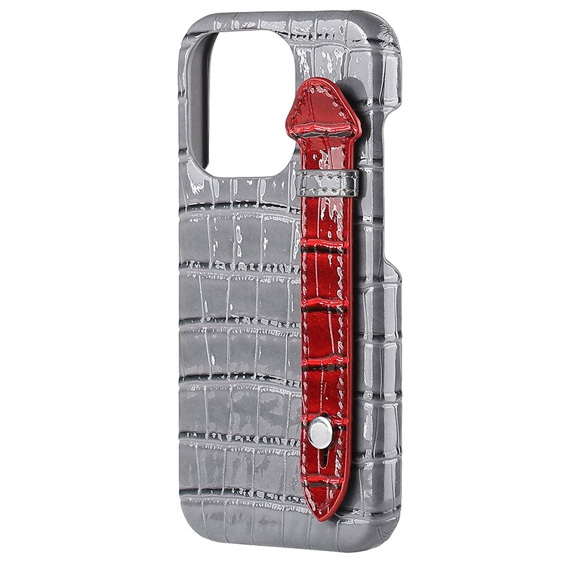 Crocodile Pu Leather Phone Case Luxury Leather Cover Mobile Phone Case for iPhone 14 15 Pro Max Leather Case with Phone Strap