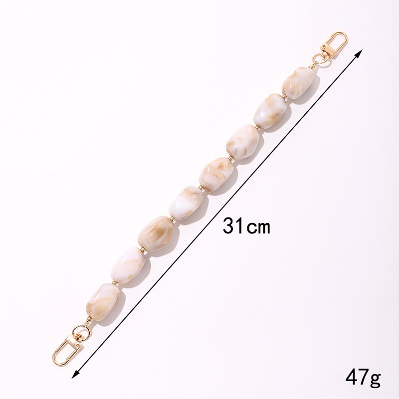 Popular Customized Pearl Heart Lanyard Cord String Strap Universal Mobile Charm Hook Cell Phone Charms Beads for Airpods Cover