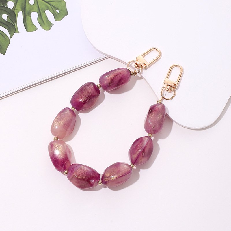Popular Customized Pearl Heart Lanyard Cord String Strap Universal Mobile Charm Hook Cell Phone Charms Beads for Airpods Cover