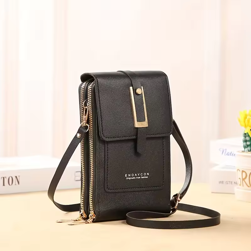 high quality Women's Bags Soft Leather Wallets Touch Screen Cell Phone Purse Crossbody Shoulder Strap Handbag for Female