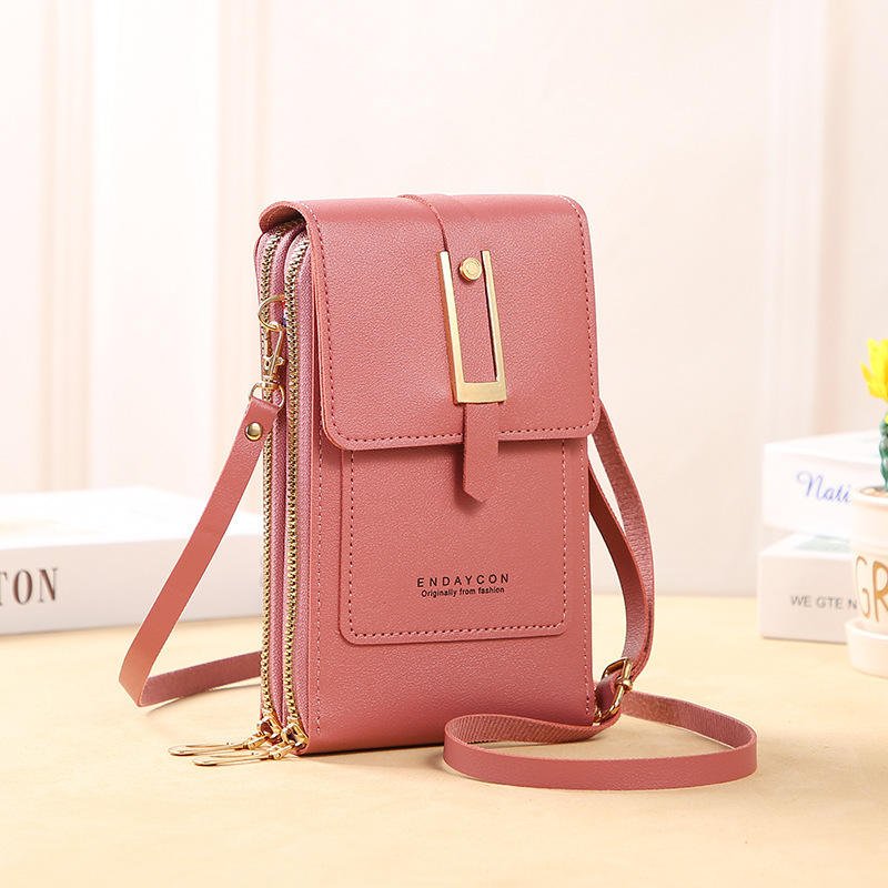 high quality Women's Bags Soft Leather Wallets Touch Screen Cell Phone Purse Crossbody Shoulder Strap Handbag for Female