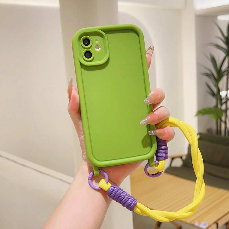Wholesale Soft TPU clear Blank mobile phone case bags with hand strap for iphone 14 13 12 11 Pro Max XR X XS Max 7 8 Plus