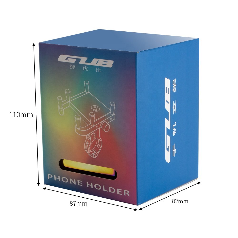 GUB PLUS12 Rainbow Colorful Bike Phone Mount Bicycle Handlebar Cell Phone Holder Universal MTB Road Accessories Smartphone Mount
