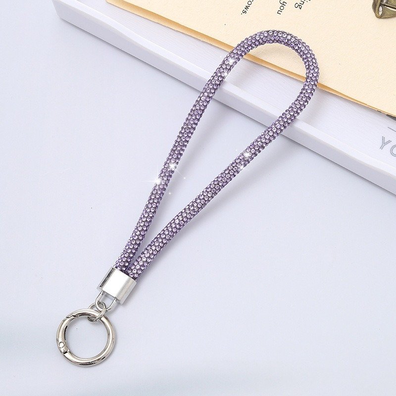 Full diamond keychain Cell Phone Pendant Mobile Phone Straps Rhinestone Purse Wrist Strap Phone Case Strap