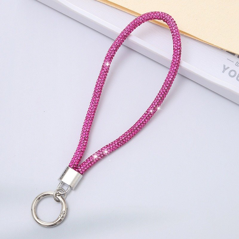 Full diamond keychain Cell Phone Pendant Mobile Phone Straps Rhinestone Purse Wrist Strap Phone Case Strap