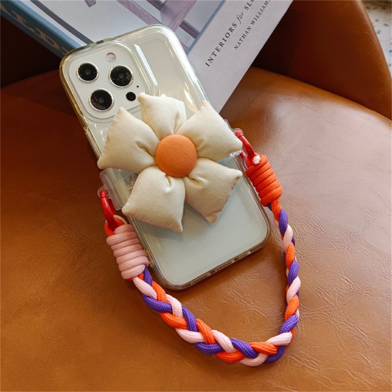 Color Mobile Phone Lanyard Hanging Decoration Can Be Carried Twist Rope Anti-loss Pendant Fashion Strong Wrist Short Straps Band