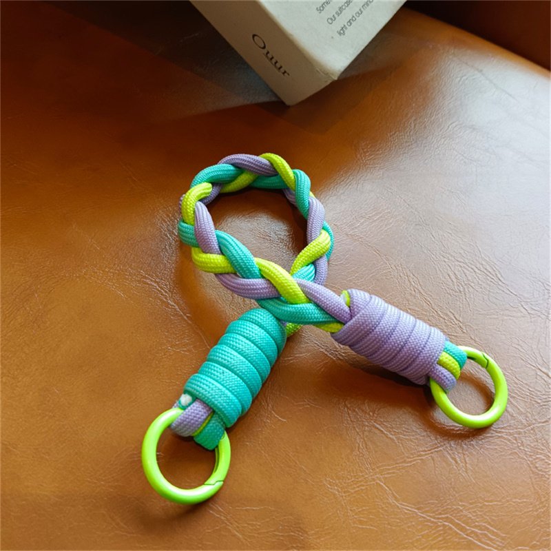 Color Mobile Phone Lanyard Hanging Decoration Can Be Carried Twist Rope Anti-loss Pendant Fashion Strong Wrist Short Straps Band