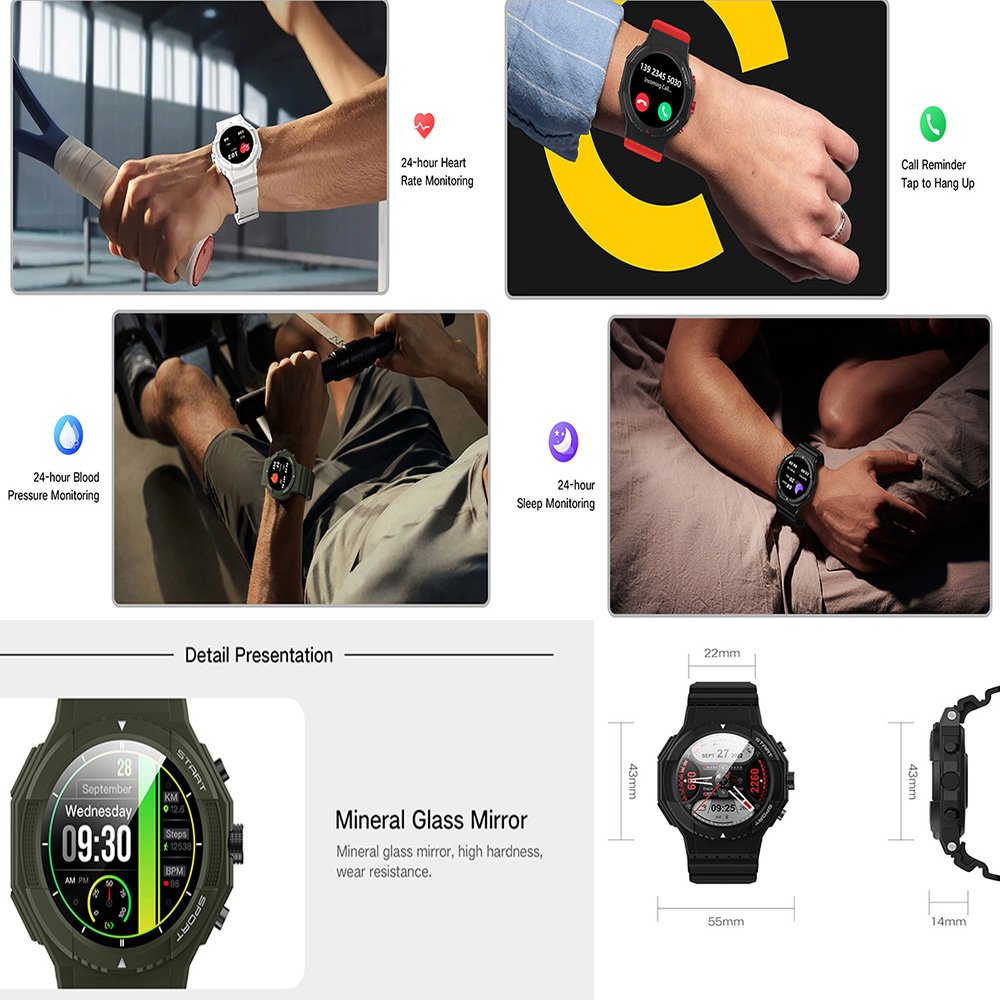 G01 sport Smart watch 2023 GPS Location 24/7 Health Monitoring 123 sport model outdoor 1.39 360*360 Smart Bracelet