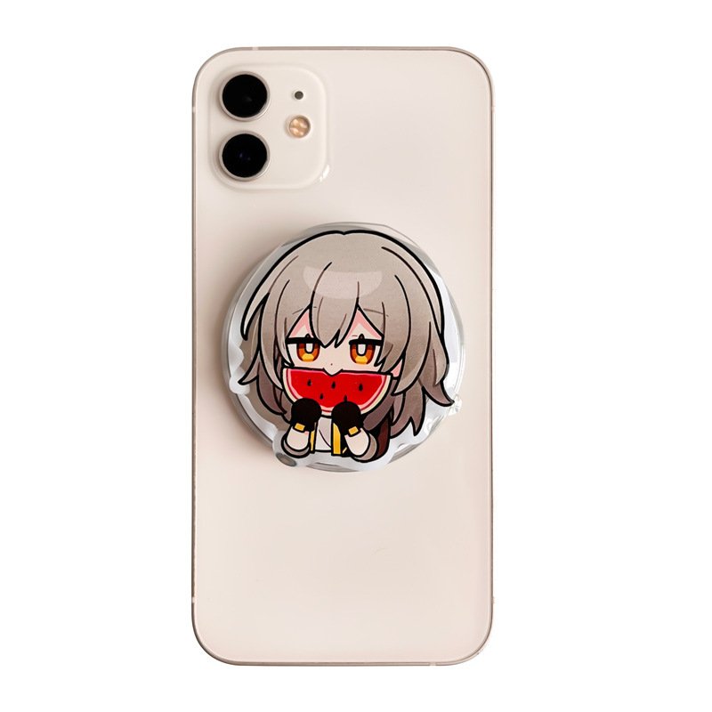 Acrylic Mobile Phone Pocket Socket Cartoon Plastic Airbag mobile phone Stand Ins Acrylic Custom phone Grip Holders Anime