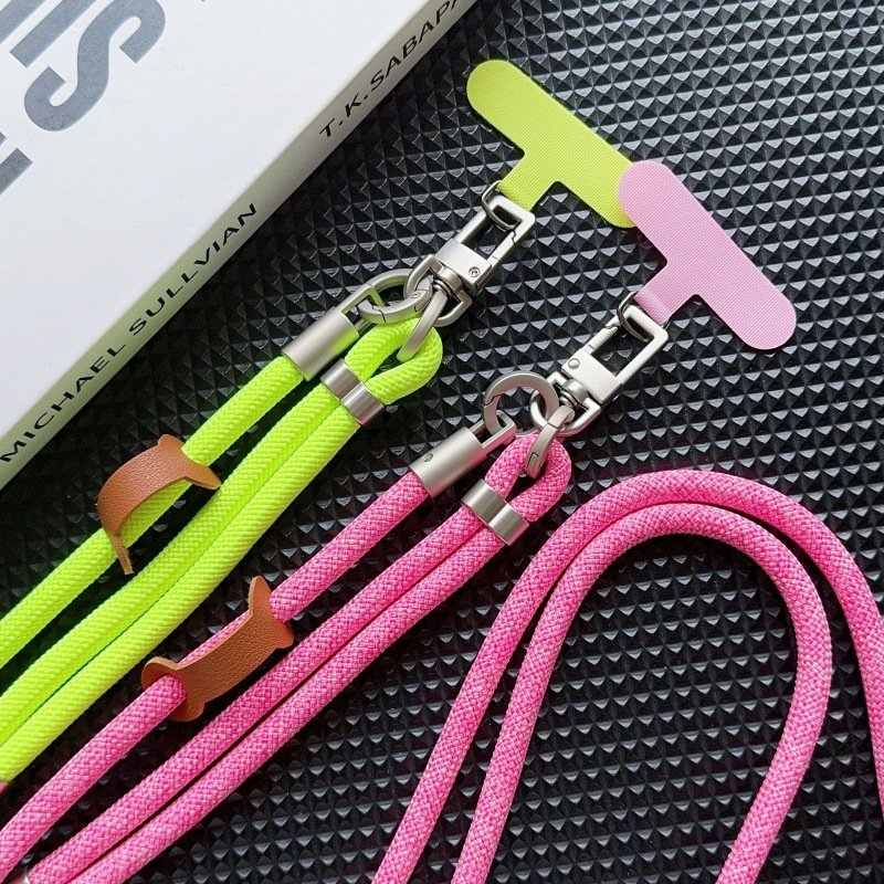 Factory Wholesale 8mm Adjustable Phone Lanyard, Anti-Lost Neck Strap, Crossbody Bag Cord, Outdoor Portable Cell Phone Strap