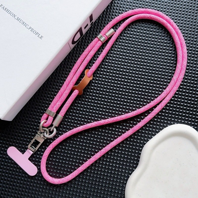 Factory Wholesale 8mm Adjustable Phone Lanyard, Anti-Lost Neck Strap, Crossbody Bag Cord, Outdoor Portable Cell Phone Strap