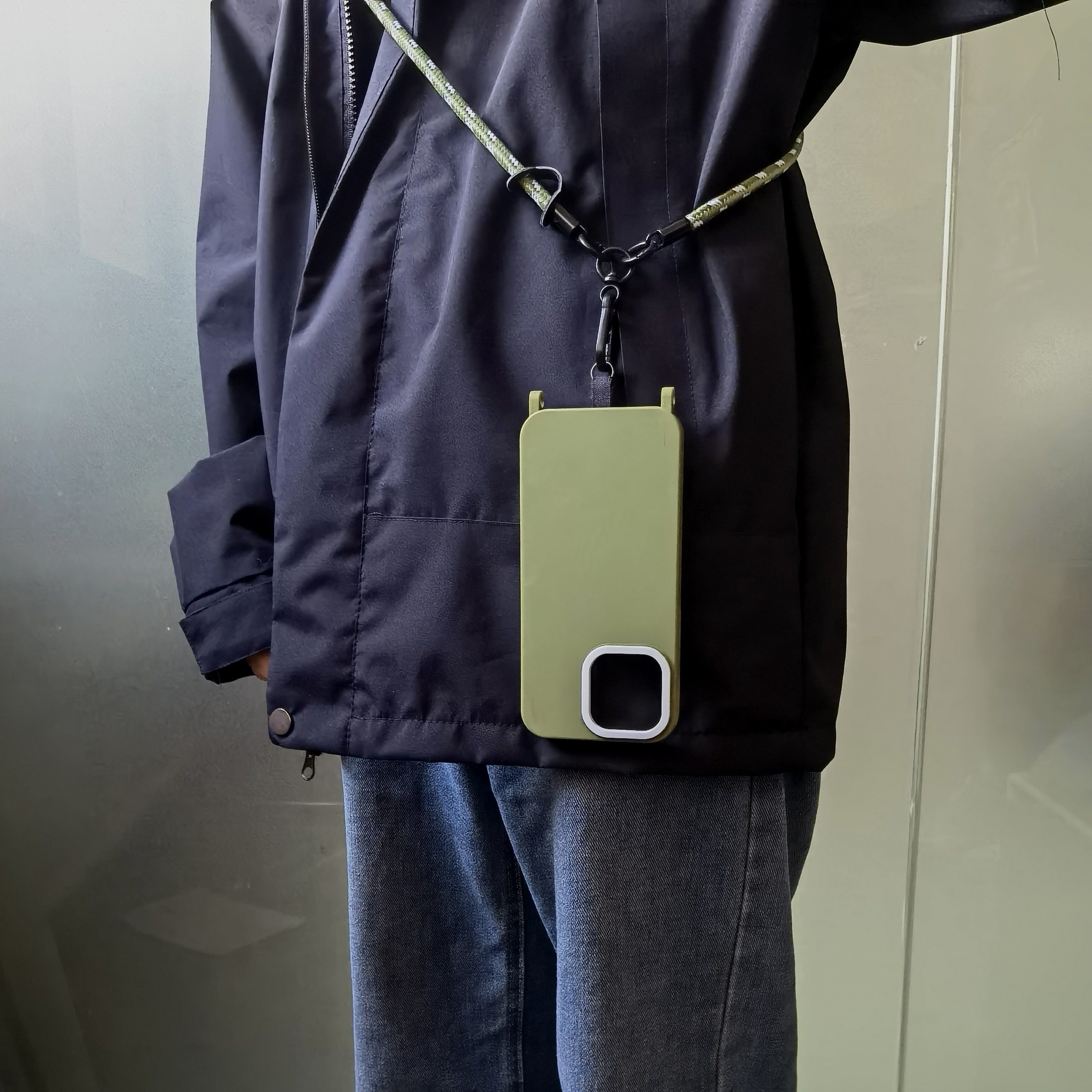 Customized mobile phone strap Cross body shoulder strap with adjustable metal buckle phone strap