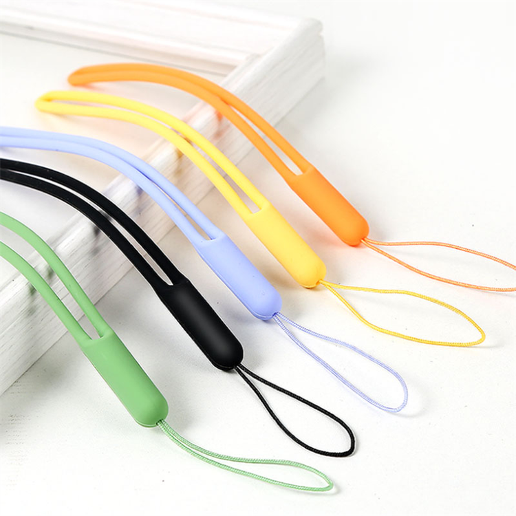 Elastic finger holder grip holder strap silicone mobile phone wrist lanyard suitable for smartphones and tablet