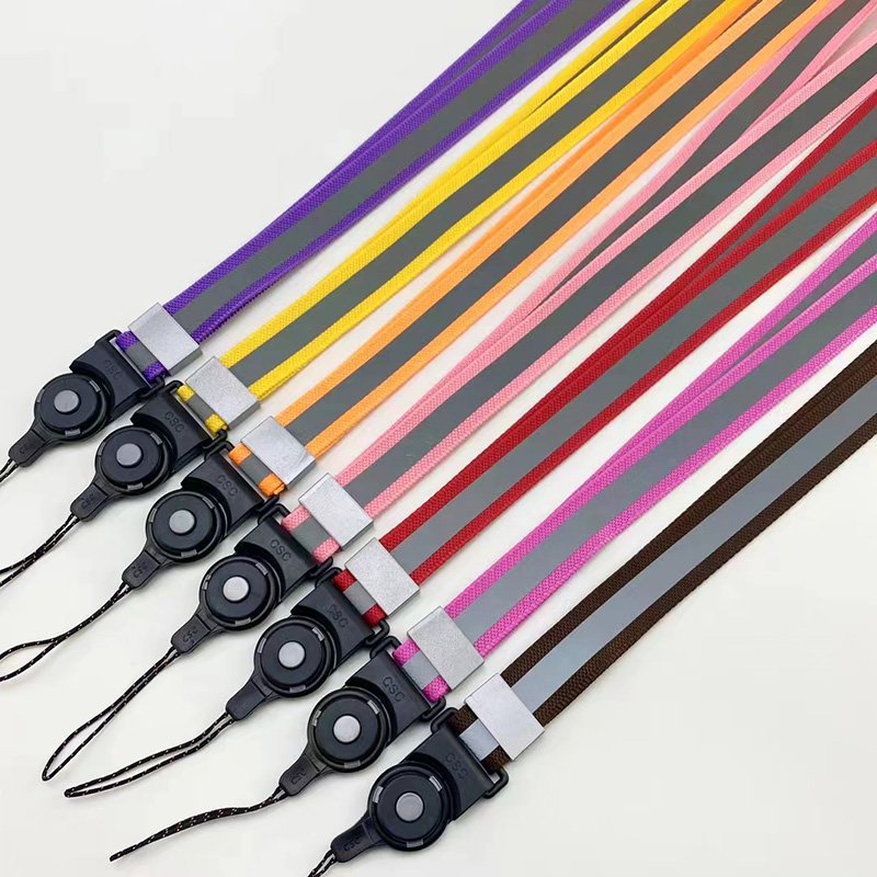 Wholesale 6mm 8mm 10mm Polyester Round Cord Crossbody Neck Multi-functional Detachable Thick and Thin Cord Phone Lanyard