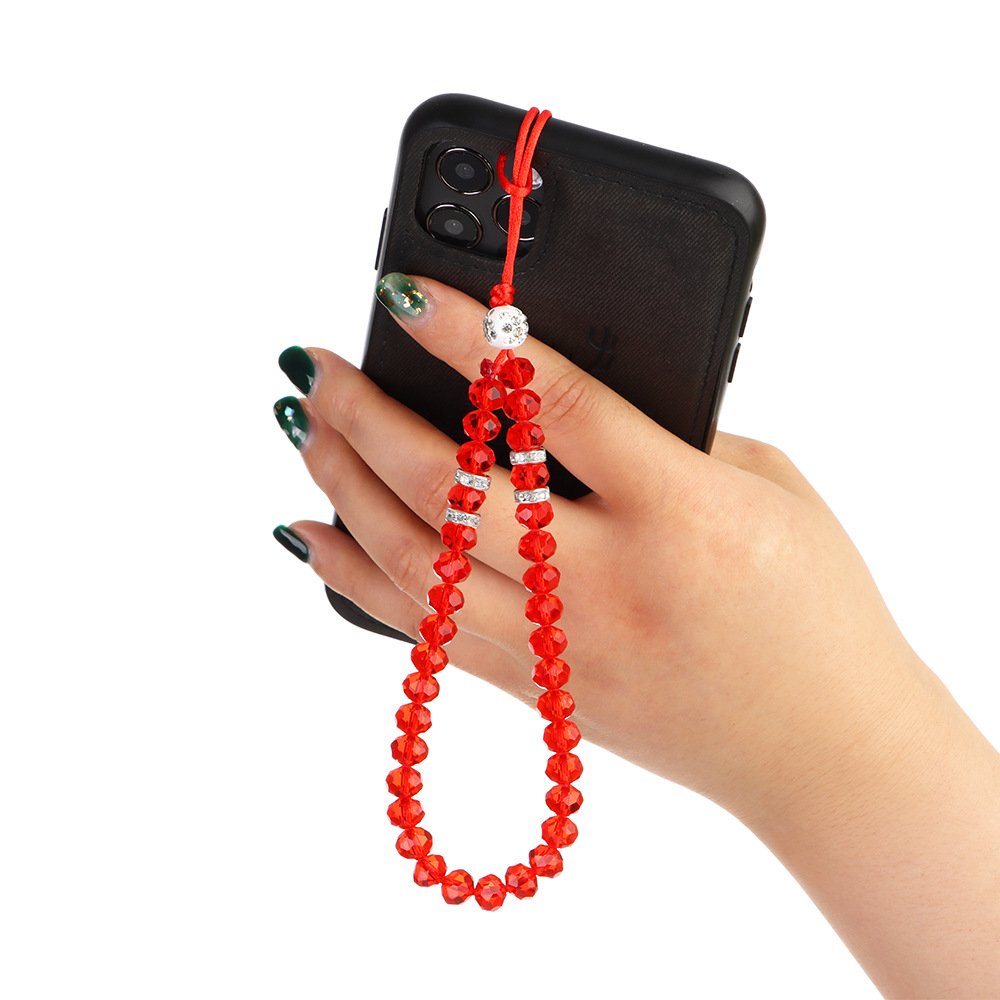 Ready to Ship Crystal Beaded Phone Lanyard Phone Charm Strap