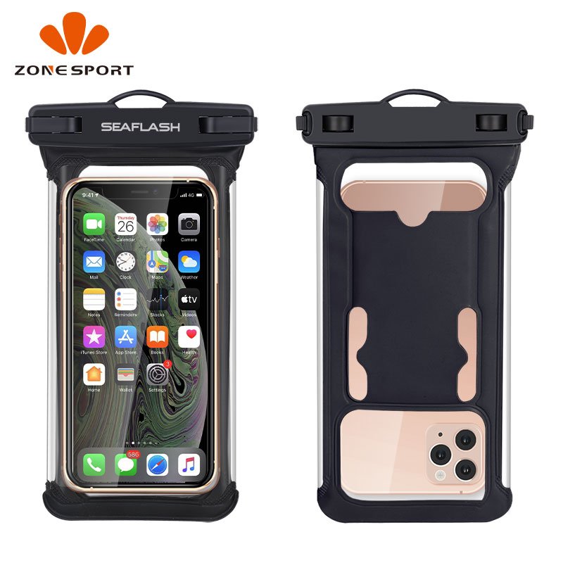 Promotional High Sealed Waterproof Swim Phone Bag Pouch With Arm Band For Iphone
