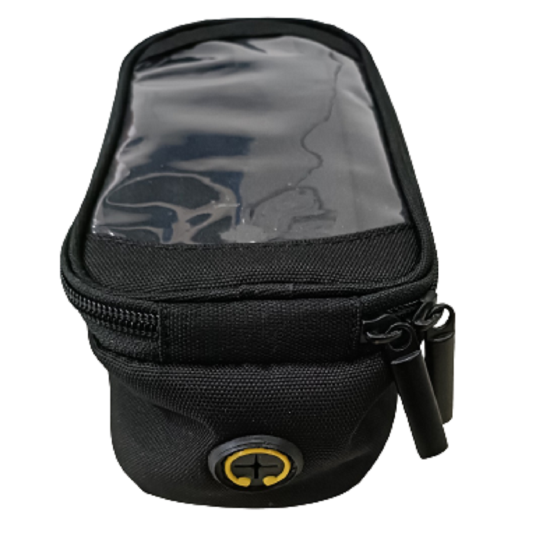 New Stylish Black Color Recycled Polyester Bicycle Front Bag Waterproof Cycle Mobile Holder Bag for unisex Bicycle Bag