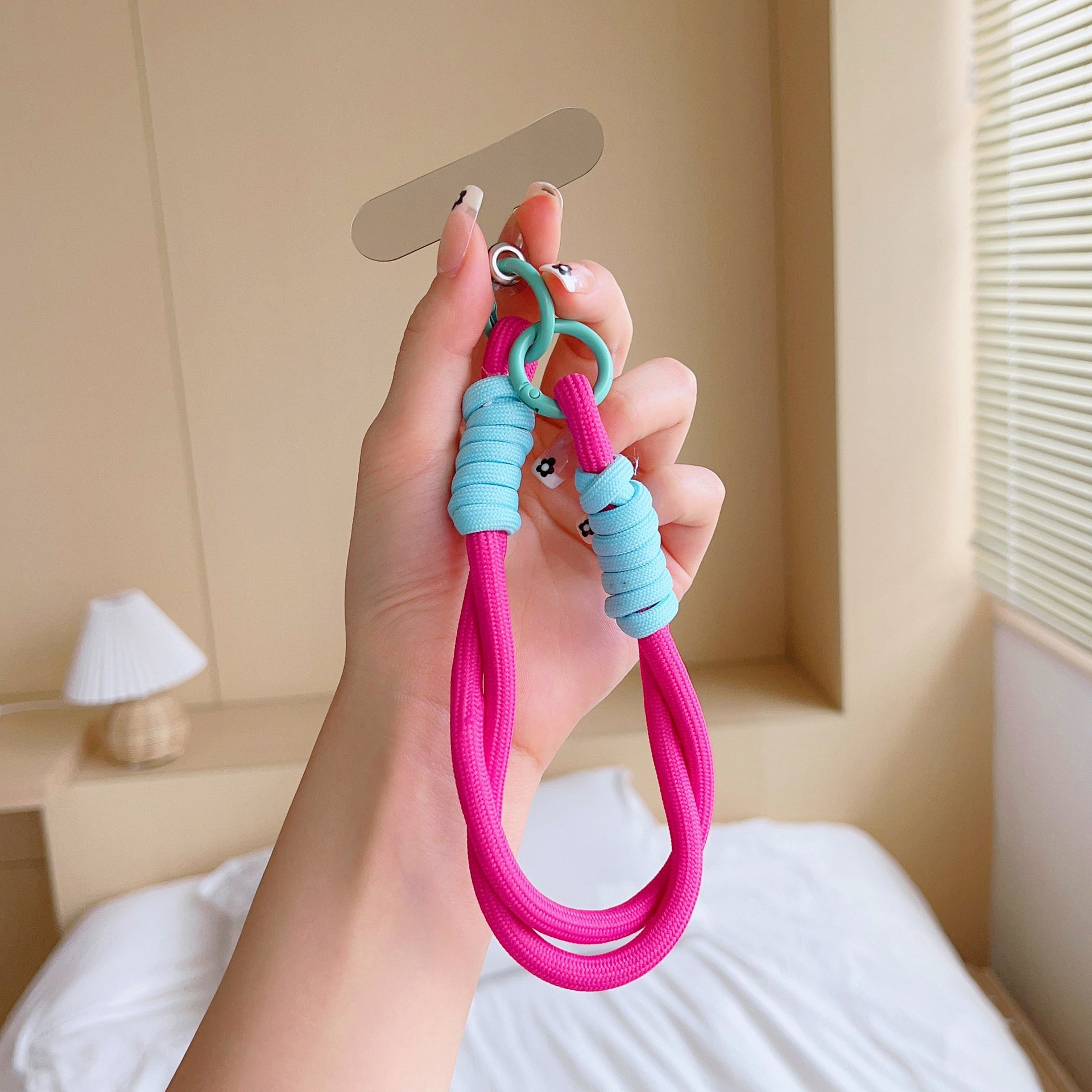 Universal Cell Phone Strap Accessories with Patch Telephone Charm Bracelet Rope Anti-loss Wrist Strap Short Mobile Phone Lanyard