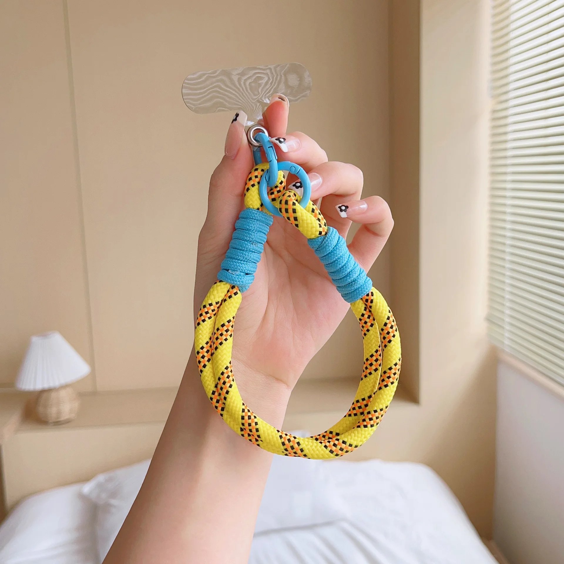 Universal Cell Phone Strap Accessories with Patch Telephone Charm Bracelet Rope Anti-loss Wrist Strap Short Mobile Phone Lanyard
