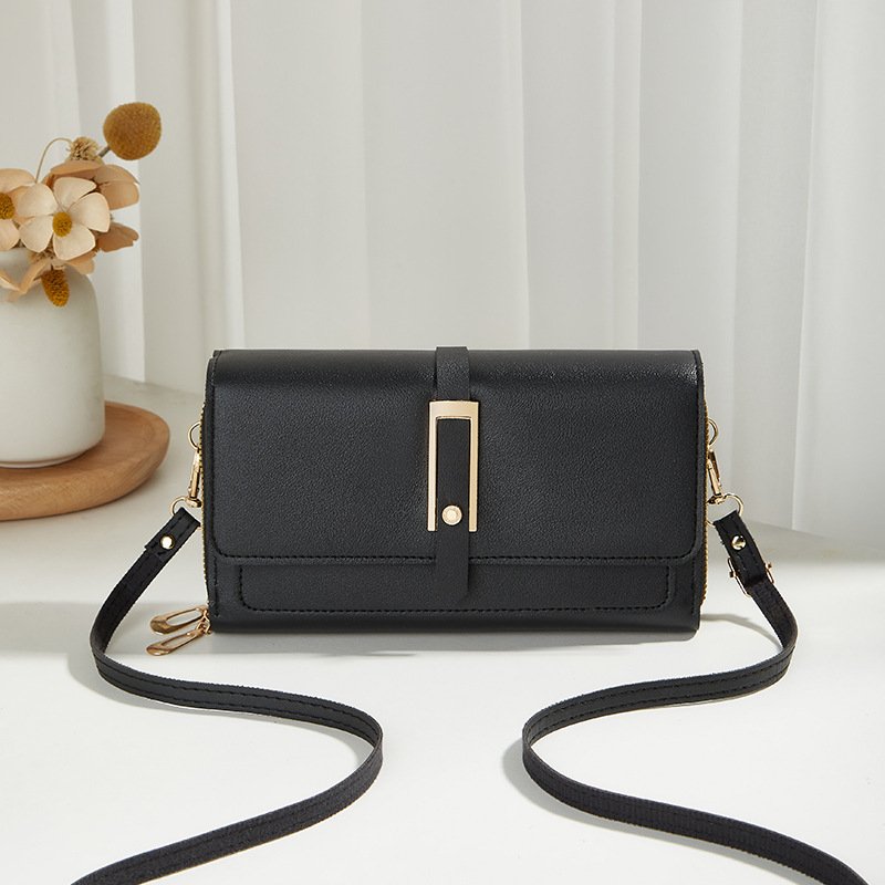 New Unique Design Luxury Genuine Leather Wristlet Handbag Cellphone Women Clutch Long Wallets Mobile Phone Bags
