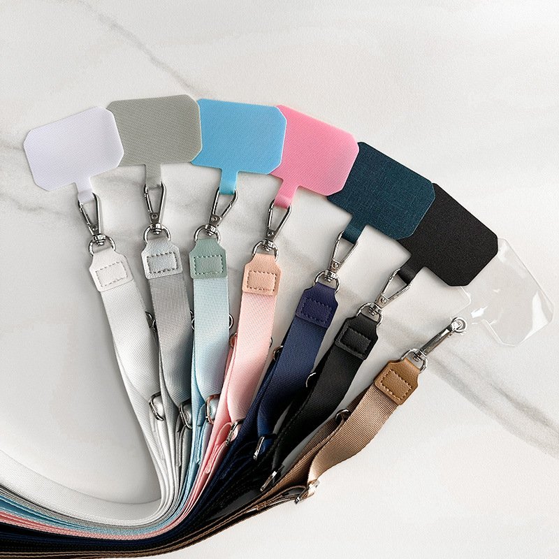 Neck Lanyard Anti-lost Adjustable Nylon Strap for Universal Mobile Phone