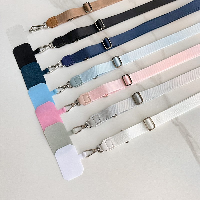 Neck Lanyard Anti-lost Adjustable Nylon Strap for Universal Mobile Phone