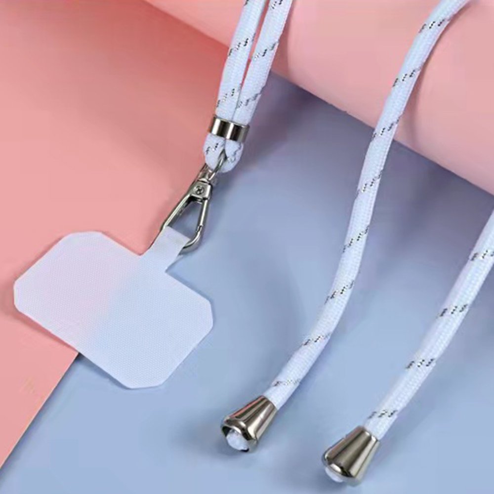 Adjustable Crossbody Nylon Neck Strap Tether With Patch Mobile Cell Phone Strap Lanyard For All Smartphone