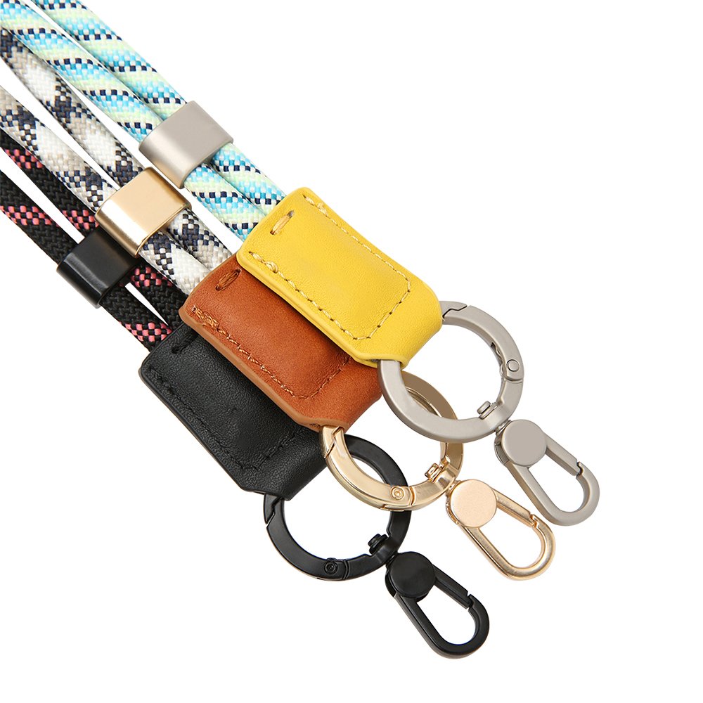 High-end first-layer cowhide multifunctional hanging neck mountain series outdoor universal mobile phone rope