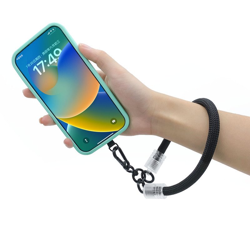 Mobile phone accessories custom cute short camera wrist nylon rope hand strap cord wristlet lanyard phone around wrist