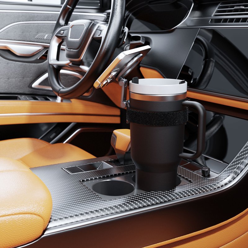 2024 New Universal Phone Mount for 10-40oz Water Bottle Tumbler Cup Gym Stroller Foldable Magnetic Phone Holder for Cell Phone