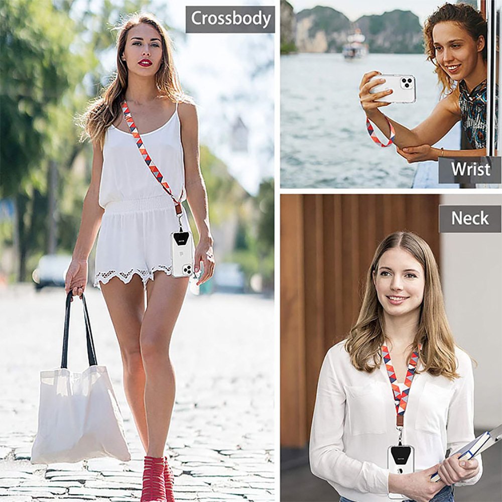 Universal Detachable Double Metal Buckle Two Hook Crossbody Phone Cover Rope Cord Neck Cell Mobile Phone Strap