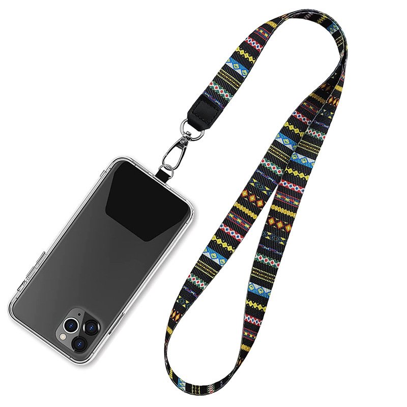 Universal Detachable Double Metal Buckle Two Hook Crossbody Phone Cover Rope Cord Neck Cell Mobile Phone Strap