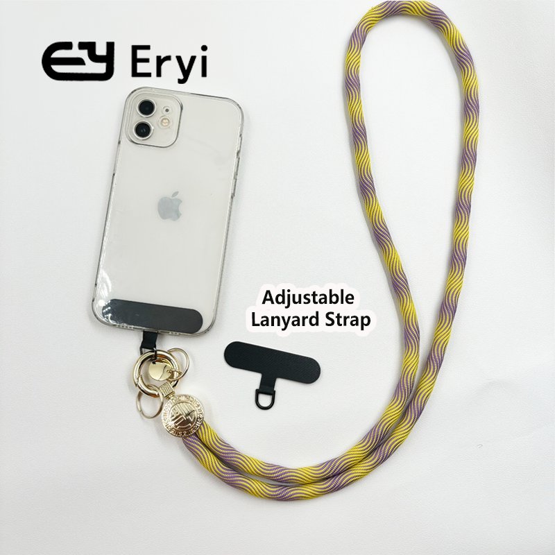 Custom Universal Polyester Cellphone Strap Crossbody Nylon Lanyard Hang Hanging Rope Chest Strap for Mobile Phone