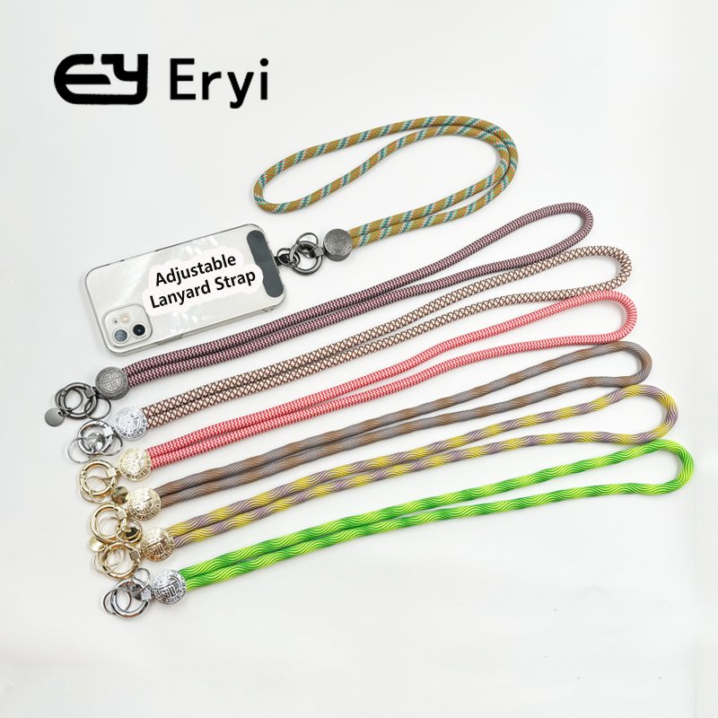 Custom Universal Polyester Cellphone Strap Crossbody Nylon Lanyard Hang Hanging Rope Chest Strap for Mobile Phone