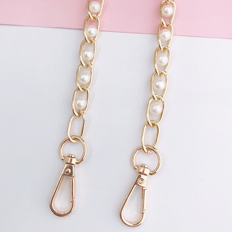 Metal Wrapped Girl Diagonal Mobile Phone Case Lanyard Hanging Chain Lobster Buckle 110cm Gold Chain Shoulder Strap