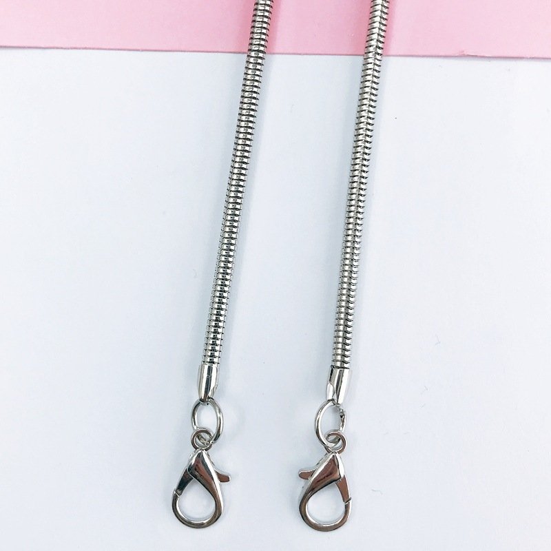 Metal Wrapped Girl Diagonal Mobile Phone Case Lanyard Hanging Chain Lobster Buckle 110cm Gold Chain Shoulder Strap