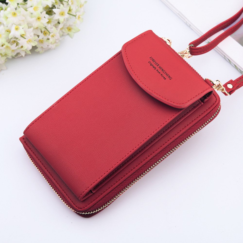 Wholesale waterproof phone bag for women cash card holder crossbody shoulder wallet bag phone purses bag shopping