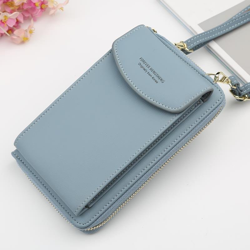 Wholesale waterproof phone bag for women cash card holder crossbody shoulder wallet bag phone purses bag shopping