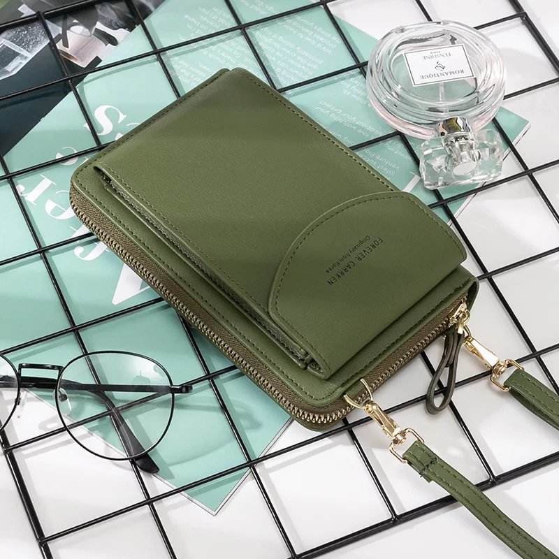 Wholesale waterproof phone bag for women cash card holder crossbody shoulder wallet bag phone purses bag shopping