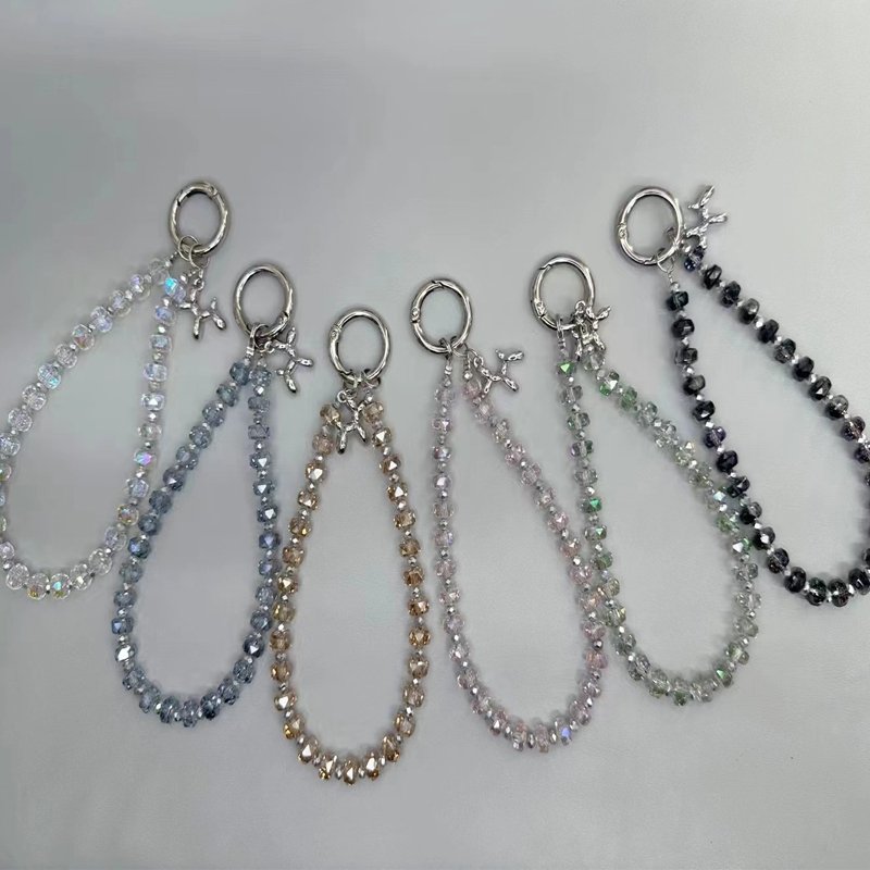 Luxurious Beading Universal Pendant Anti Loss Lanyard Mobile Phone Lanyard Wrist Short Style Carrying Chain Crystal Beaded strap