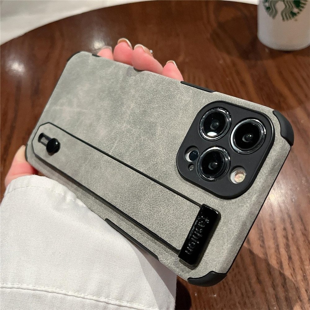 hot selling Leather Phone Case For Iphone 15 14 13 12 11 Plus/Pro/Pro Max With Phone Strap Holder Function
