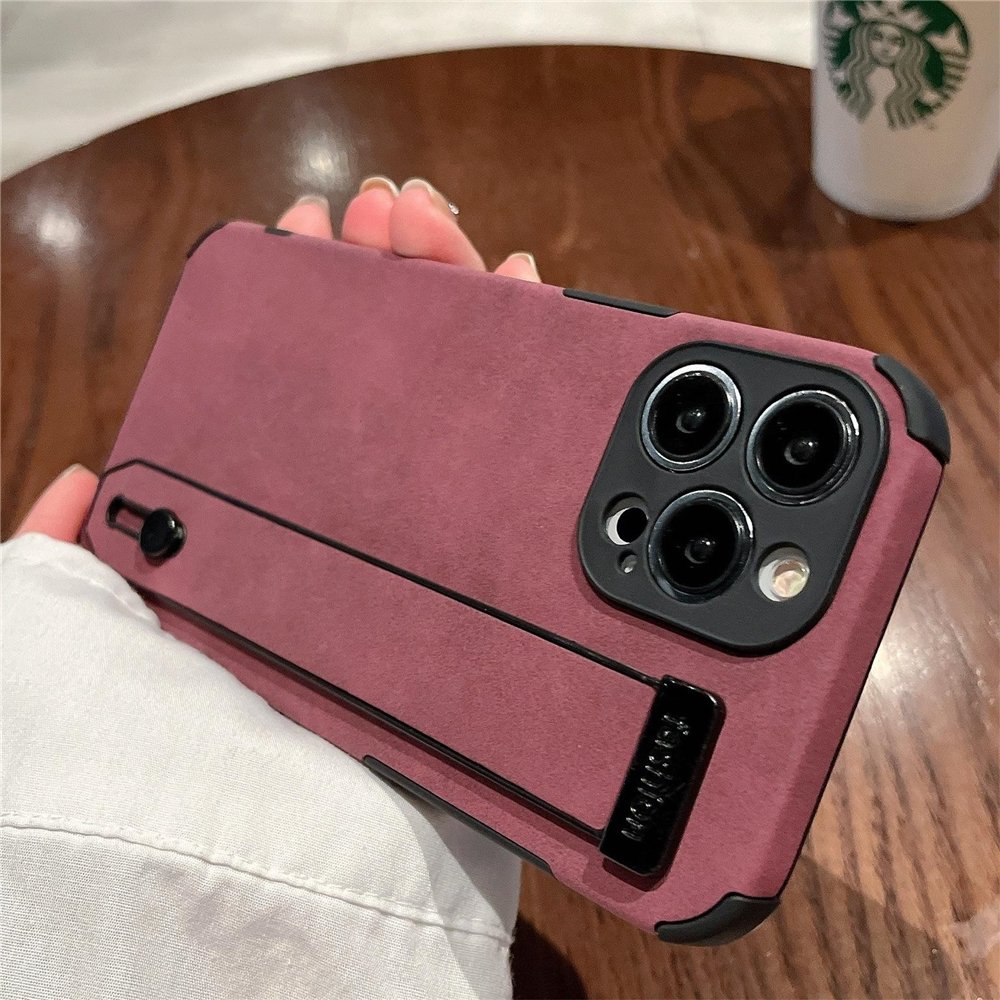 hot selling Leather Phone Case For Iphone 15 14 13 12 11 Plus/Pro/Pro Max With Phone Strap Holder Function