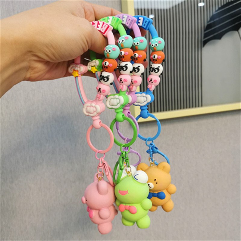 New Fashion beaded Mobile Phone Chain Colorful Polymer clay Cell Phone Strap for phone accessories