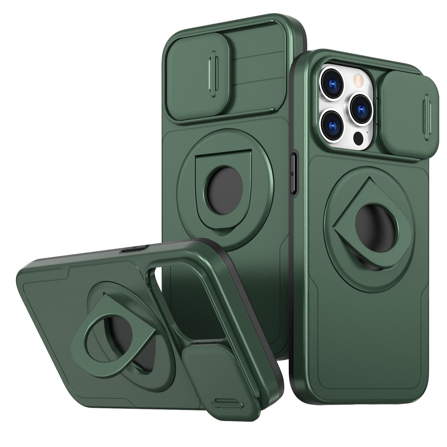 Tough Design mobile phone accessories for samsung for iphone 15 14 13 12 11 holder and push camera