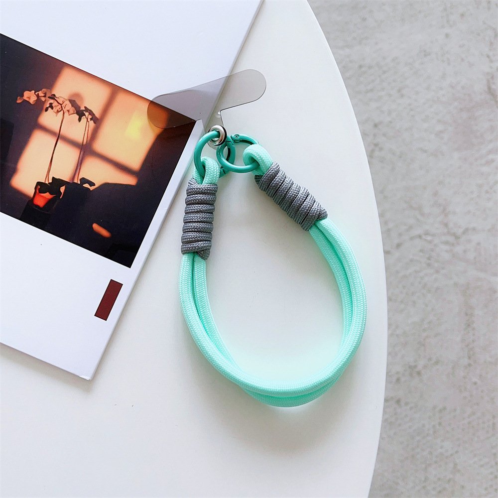 Factory Wholesale Colorful Bracelet Cell Phone Lanyard Camera Key Chain Nylon Braid Rope Wrist Strap Universal Phone Straps