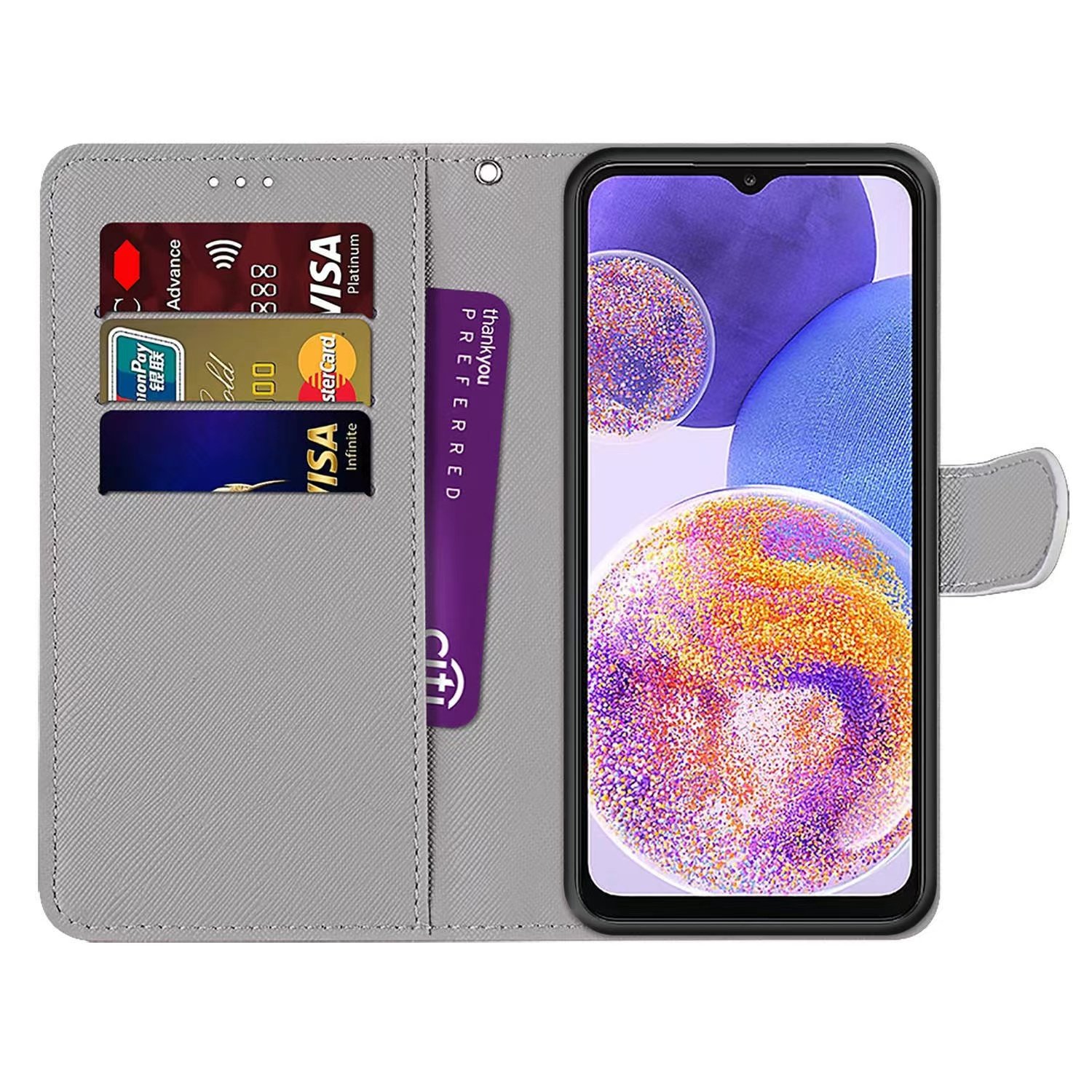 Factory Direct Sales Custom Logo Pu Leather Wallet Flip Cover Mobile Phone Case Credit Card Protective Case For Iphone 14