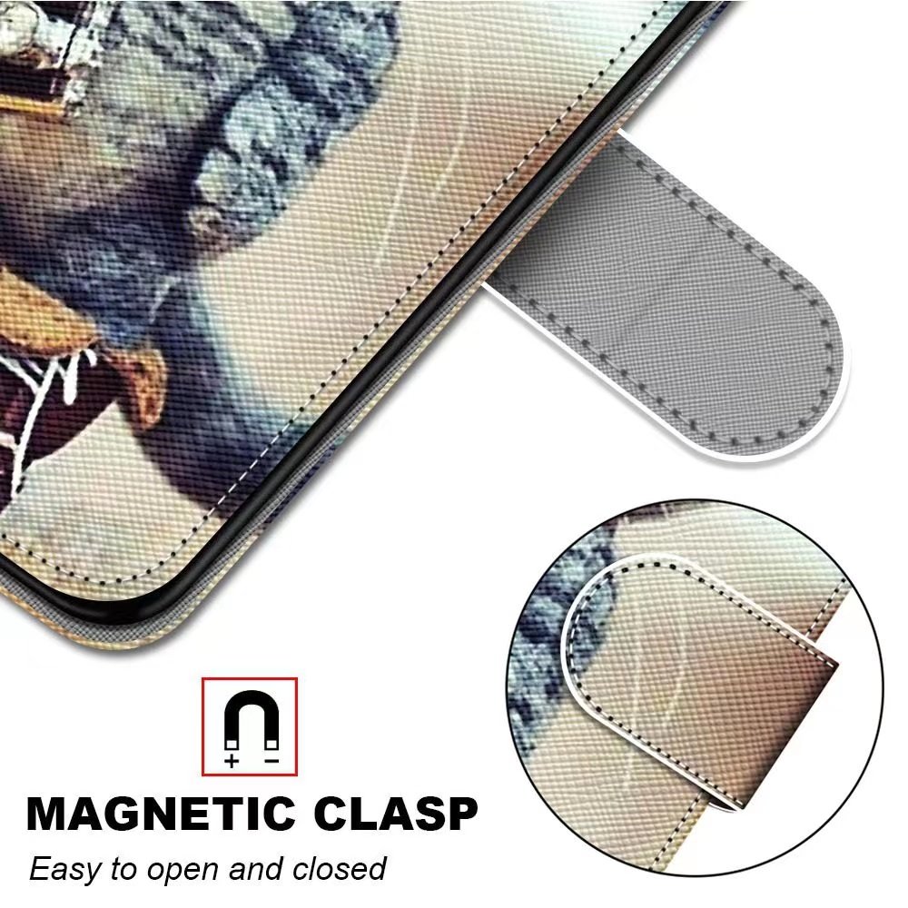 Factory Direct Sales Custom Logo Pu Leather Wallet Flip Cover Mobile Phone Case Credit Card Protective Case For Iphone 14