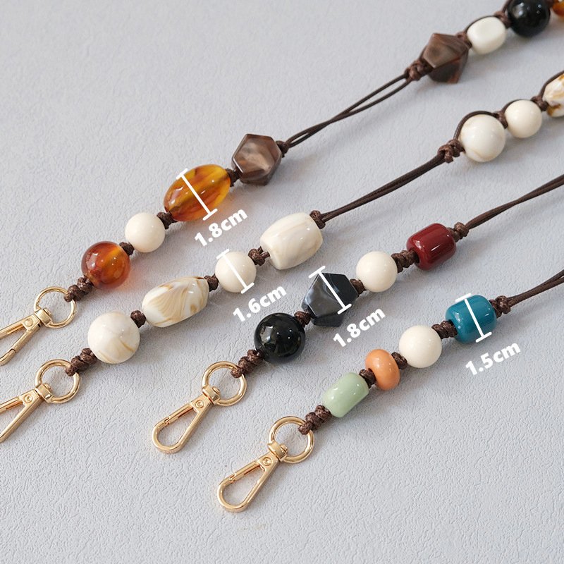 Acrylic bead Chain accessories Fashion beaded bracelet Accessories Shoulder strap Diagonal mobile phone chain strap